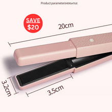Load image into Gallery viewer, Cordless Portable Hair Straightener plus Curler
