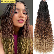 Load image into Gallery viewer, Influencer-style Bohemian Crochet braids