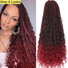 Load image into Gallery viewer, Influencer-style Bohemian Crochet braids
