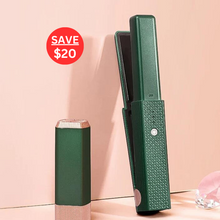 Load image into Gallery viewer, Cordless Portable Hair Straightener plus Curler