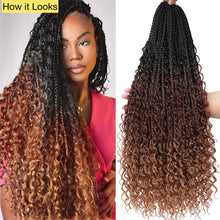 Load image into Gallery viewer, Influencer-style Bohemian Crochet braids