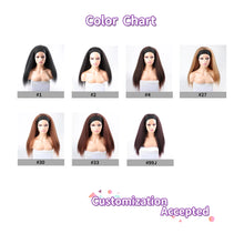 Load image into Gallery viewer, Long Kinky Straight Headband Wig For Black Women