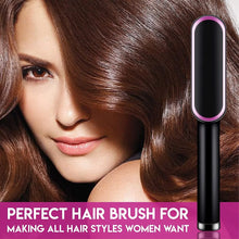Load image into Gallery viewer, Hot Selling 2-in-1 Straightener Brush for All Hair Types