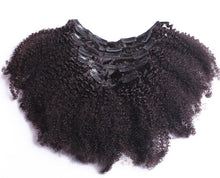 Load image into Gallery viewer, Realistic 4B/4C Virgin Hair Kinky Curly Clip in Extension - Natural Glam