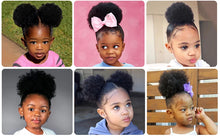 Load image into Gallery viewer, 2 Pcs Natural Short Afro Ponytail Puff