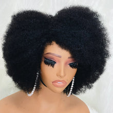 Load image into Gallery viewer, Realistic Afro Kinky Human Hair Lace Front Wig with Natural Hairline