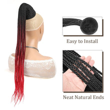 Load image into Gallery viewer, Secret Braided Drawstring Ponytail Extension for Black Women