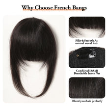 Load image into Gallery viewer, Rihanna Style Thick 100% Human Hair French Bangs for Stylish Ladies