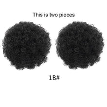 Load image into Gallery viewer, 2 Pcs Natural Short Afro Ponytail Puff