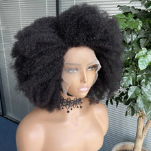 Load image into Gallery viewer, Realistic Afro Kinky Human Hair Lace Front Wig with Natural Hairline