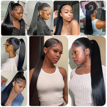 Load image into Gallery viewer, 100% 12A Brazilian Remy Human Hair Drawstring Ponytail