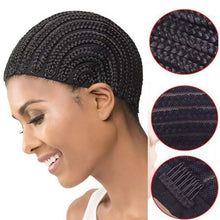 Load image into Gallery viewer, Ready-Made Cornrow Braided Wig Cap for Sew-ins and Crochets
