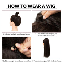 Load image into Gallery viewer, SOLD OUT. Stylish Women's Drawstring 24-inch YaKi Straight Ponytail Extension