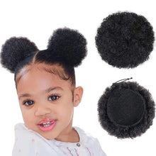 Load image into Gallery viewer, 2 Pcs Natural Short Afro Ponytail Puff