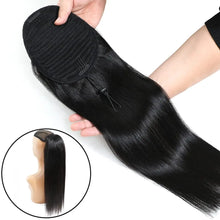 Load image into Gallery viewer, 100% 12A Brazilian Remy Human Hair Drawstring Ponytail