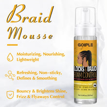 Load image into Gallery viewer, Edges Loc Gel Or Braid Mousse