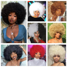 Load image into Gallery viewer, Gluless Afro Curly Wig for Black Women