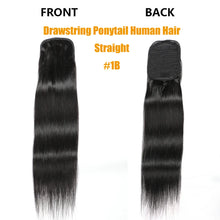 Load image into Gallery viewer, 100% 12A Brazilian Remy Human Hair Drawstring Ponytail