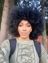 Load image into Gallery viewer, Realistic Brazilian Human Hair Afro Wig with Bangs - Tasha

