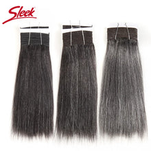 Load image into Gallery viewer, My Granny’s Secret: Straight Double Drawn Peruvian Remy Human Hair Grey Mix Bundles
