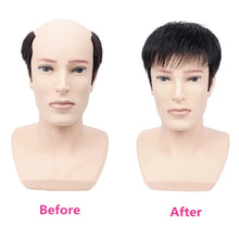 Load image into Gallery viewer, Realistic Human Hair Men&#39;s Wig Toupee
