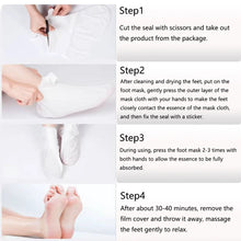 Load image into Gallery viewer, 2PCS Exfoliating Foot Peel Mask Pedicure Socks to Repair Cracked Heels
